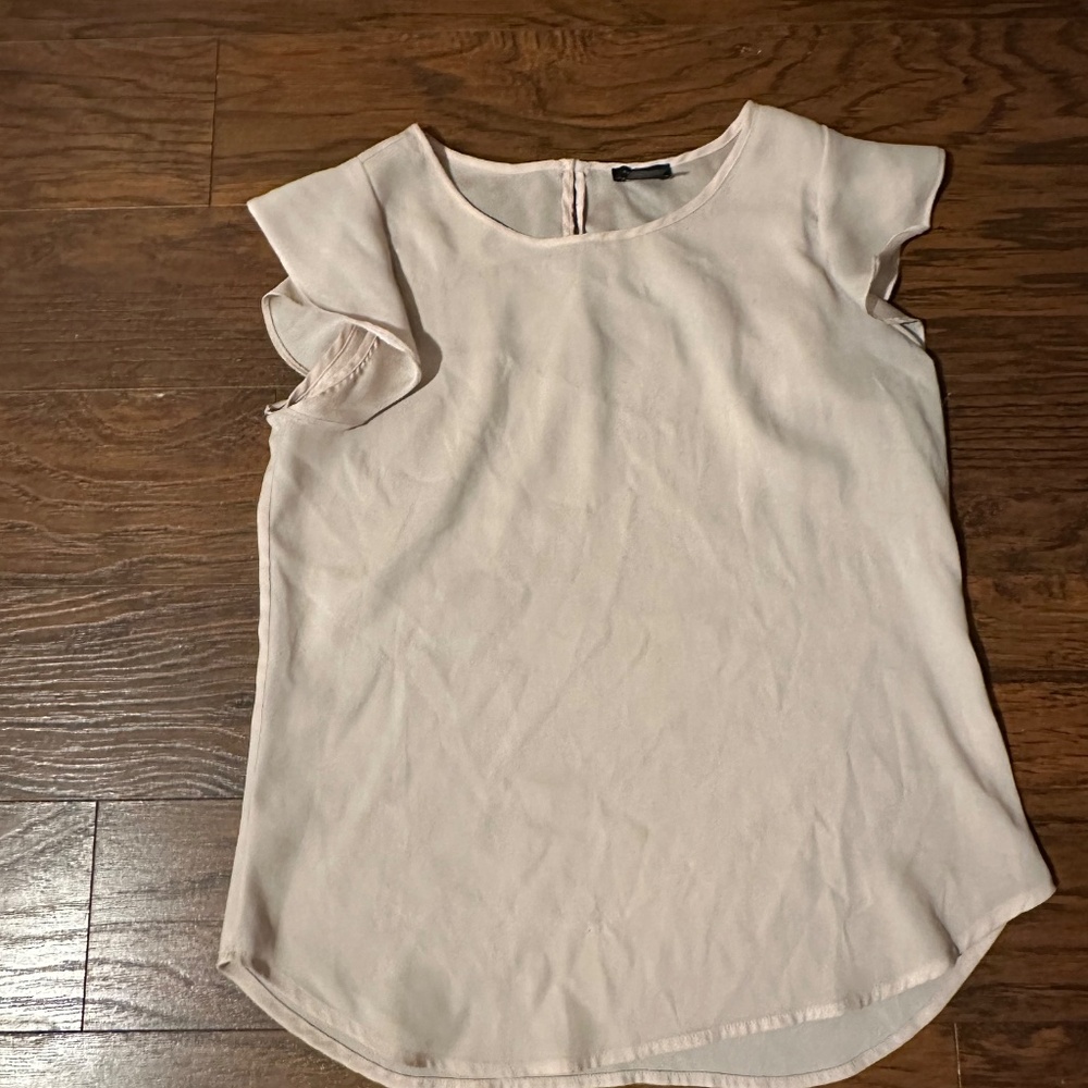 Semi Sheer Ruffle Shoulder Top - Picture 4 of 4